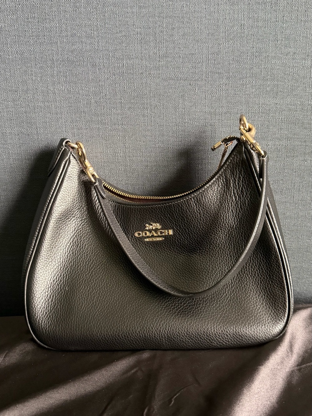 Coach Black Teri Hobo Shoulder Bag